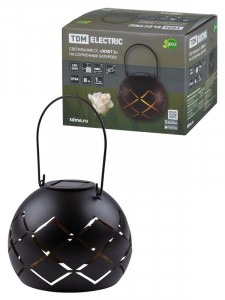 TDM св-к СС "Лофт 2" на солнечн. батареях, сталь 0,6W 1LED 15х12см IP44 SQ0330-0120