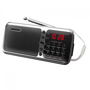 Радиоприемник "Сигнал РП-226",ак.BL5C, 220V, FM, USB, microSD, дисплей, без б/п, 111х29х63 мм черный