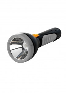 Космос фонарь ручной 7005LED-BL (акк. 4V 0.9Ah) 1св/д 5W (250lm), чёрно серый/пластик, вилка 220V