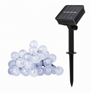 ФАЗА гирлянда на солн. батарее SLR-G05-30W шарики хол.бел. 300Led 7,8м 1xAAA 600мАч Ni-MH IP55