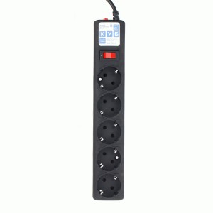 Power Cube (КУБ) Классик сет. удл.-фильтр ПВС 3х0.75 5 роз. 5 м 10А ЧЕРНЫЙ (РФ) SPG-B-15-BLACK