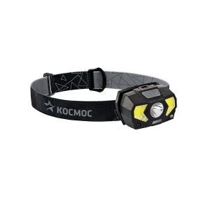 Космос фонарь налобный KocHuntHelper5W (3xR03) 1св/д XPE 3W+COB 2W+красный св/д,180lm+140lm (5 шт.)