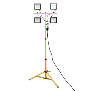 Feron прожектор св/д на штативе 4x50W(18000lm) 6400К 6K  черный IP65 482x430x1720 LL-506 48507