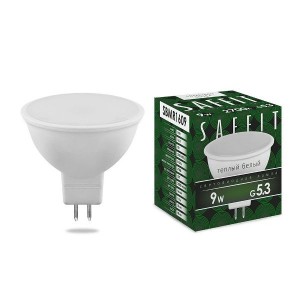 Saffit MR16 GU5.3 220V 9W(810Lm) 2700K 2K матовая 50x48 SBMR1609 55084