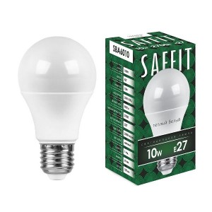 Saffit ЛОН А60 E27 10W(800Lm) 2700K 2K матовая 108x60  SBA6010 55004