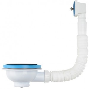 Aquant Перелив д/мойки 3 1/2 с прямоугольным вертикальным корпусом, NV305-40-MR (NV305БЕЛ-40РS)