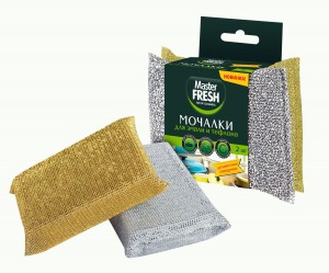 Мочалки для посуды  для эмали и тефлона, 2шт, С0006308 Master FRESH