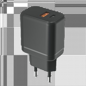 ФАЗА Сет. адаптер/зарядник/блок пит PA-20AС-bk 20W, USB-A, Type-C, 5V-12V, 3000 мА, черный .5048799