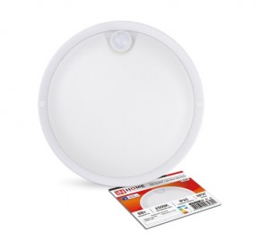 ASD/InHome св-к св/д герм ЖКХ СПП-Д-КРУГ 8W 230В 6500К 640lm с датчиком движения IP65 2801