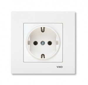 VIKO by Panasonic KARRE роз. (земля) крем 16A  90960108