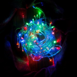 Гирлянда-нить 200LED RGB 10м., 8 реж. GLFG-200-1000-IP20-х-RGB, General 530013