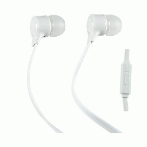 Perfeo Мобильная стерео гарнитура HANDY, плоский провод 1.2 м, белый,  Jack 3.5 PF-HND-WHT/PF_B4226