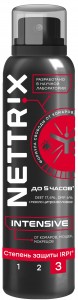NETTRIX Intensive Аэрозоль усиленный От комаров, мошек, мокрецов 150мл. 02-139 (черный) от 3-х лет