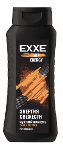 Шампунь мужской с углём Энергия свежести Carbon hit 400 мл UFC x EXXE