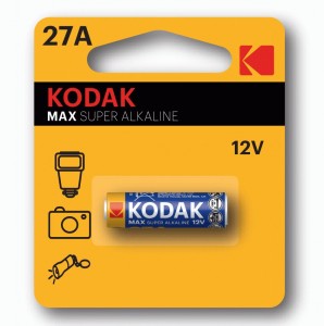 Э/п Kodak MAX SUPER Alkaline 27A 1BL (K27A-1, GP27A, MN27) (60/240/28800) 4370