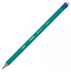Карандаш ч/гр BIC EVOLUTION  655 НВ, с резинкой 180094
