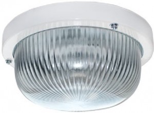Ecola ДПП 03-7-001 св-к Круг прозр. белый 1*GX53 IP65 185х185х85 Light TR53T1ECR