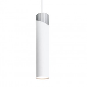 WOLTA св-к подвесной DOLCE IP20 под лампу GU10 Белый/хром D55x300 WSL-GU10/P06WCH