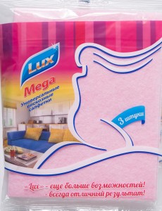 Салфетка Lux Mega 30*38см, вискоза (универс.), 3шт/уп, цена за уп 435803 РУСАЛОЧКА/MARKET BRAND