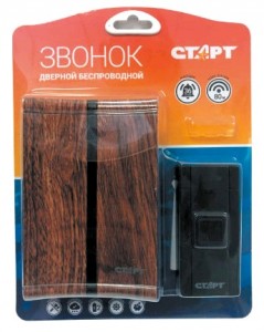 СТАРТ 005 звонок беспроводной, 80м, 36 мелодий, индикатор, 3 ур.громкости, 65-85дБ