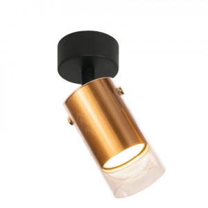 WOLTA св-к накладной поворот ORO IP20 под лампу GU10 Золото/медь D60x175 WSL-GU10/S07G