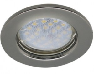 Ecola MR16 GU5.3 DL90 св-к плоский Черный Хром 30x80 Light FM1611EFY