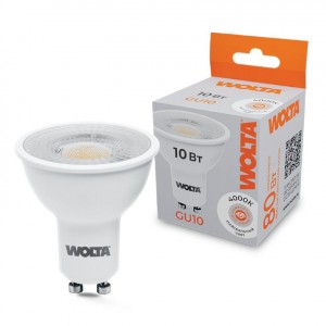 WOLTA лампа св/д WSTD PAR16 с линзой угол 60° 10W(800lm) 4000К 4K GU10 WSTD-PAR16-220V10W4KGU10-L
