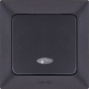 NE-AD ARAS выкл. СУ 1 кл. черный (инд.) 93-124-01I