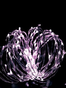 Гирлянда-нить ул. Космос Роса "Розовые нити" 100LED розовый 10м., медн.провод IP44 220V KOCNL-EL150_