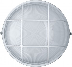 Navigator св-к влагозащит. R2 IP54 100W E27 круг с реш белый NBL-R2-100-E27/WH (12!) 94807