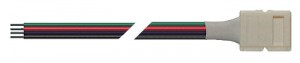 Jazzway Коннекторы д/лент SMD5050 RGB IP20 (клипса 4 конт-провод 20 см) цена за уп 10 шт.1013767