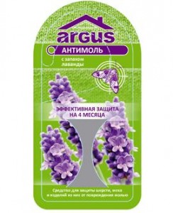 От моли вешалка ARGUS лаванда с крючком 1шт AR-557
