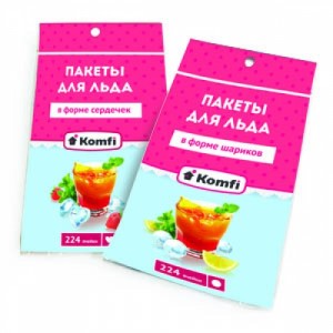 Пакеты для приготовления льда 224 шарика, пакет Komfi, арт.PEC125E