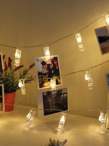 Гирлянда-нить Космос "Прищепки" 20LED теплый белый 2,2м  (3хАА н/к) IP20 KOCNL-EL169_W