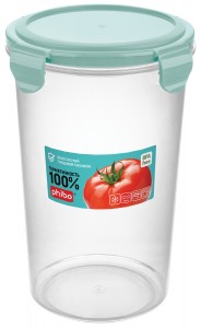 Контейнер герметичн. д/хран.продукт/СВЧ SMART LOC 1,65л круглый, св-голуб 4311609 Phibo/Бытпласт
