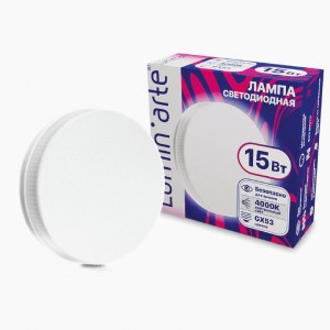 Lumin'arte лампа св/д GX53 15W (1200lm) 4000К 4К R75 27x74 LSTD-GX-15W4KGX53