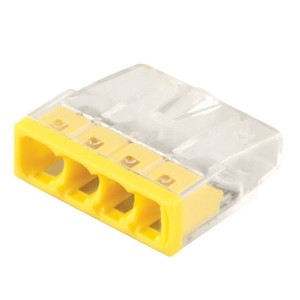 STEKKER клеммная колодка СМК LD2273-204, 4x(0,5-2,5мм2) 450V 24A б/пасты латунь/сталь 32390