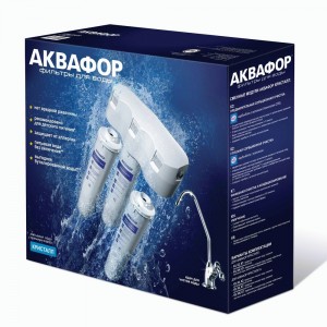 Фильтр проточный Аквафор Кристалл НА (д/жесткой воды) К2-КН-К7, ресурс 4000л, арт.211515