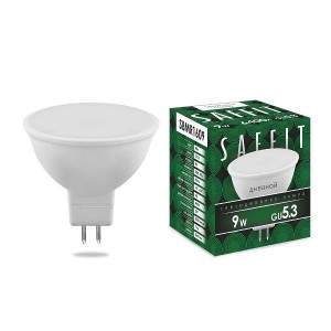 Saffit MR16 GU5.3 220V 9W(810Lm) 6400K 6K матовая 50x48 SBMR1609 55086
