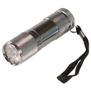 Ultraflash фонарь ручной UF9LED (3xR03) 9св/д (20lm), метал./алюминий (5 шт.)