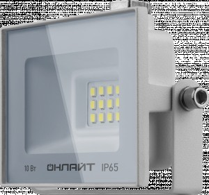 ОНЛАЙТ прожектор св/д IP65 10W 6500K 6K бел OFL-10-6K-WH-IP65-LED 90131