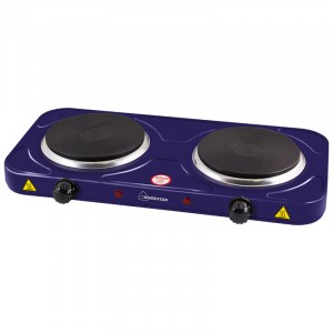Электроплитка HomeStar HS-1104, 2 конфорки, диск, 1кВт+1кВт, чугун, серия сапфир 8751