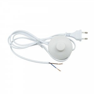 Uniel сет. шнур для торшера 2A 500W 1,7м с вилкой и выкл. (напольный) белый UCX-C20/02A-170 WHITE