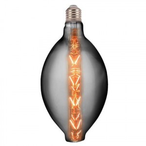 HOROZ св/д филамент. лампа 8W(250lm) 2400K 2K 120х225 нитевидная Титановый Enigma E27 001-051-0008