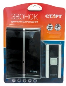 СТАРТ 004 звонок беспроводной, 80м, 36 мелодий, индикатор, 3 ур.громкости, 65-85дБ