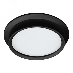 Feron cв-к встр. GX70 IP44 черный круг 140х46 DL704 51106