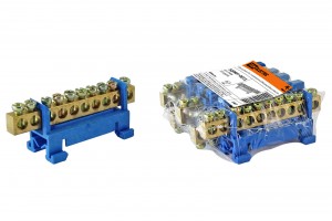 TDM шина нул. с изолят. на DIN-рейку 6x9мм стойка  мал. 10 отв. (5!) SQ0801-0013