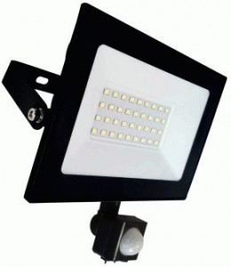 LEEK прожектор св/д LED FL IR 30W(2400lm) 6500K 6K 170x132х62 датч.движ. черн. IP65 LE040304-0003