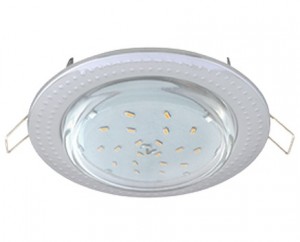 Ecola GX53 H4 св-к "Чеканка" Хром 43x115 FC61H4ECB