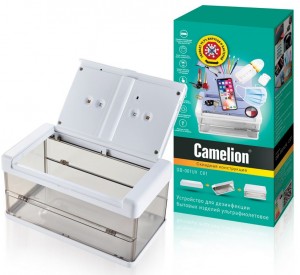 Camelion устр-во для дезинфекции у/ф, складное, провод USB 1.5м в/к, 3xAAA не в/к DB-001UV C01 бел.